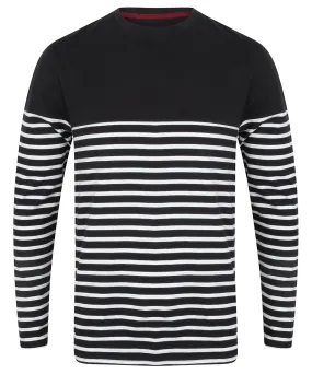 Navy/White - Long sleeve Breton striped T