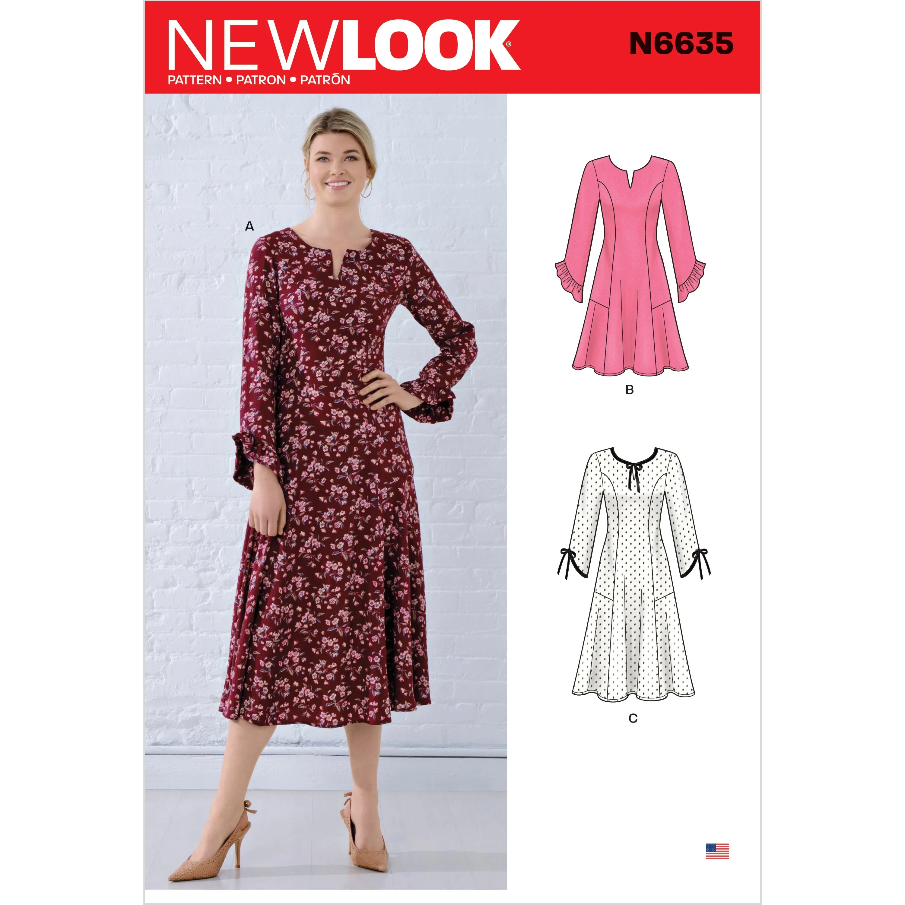 Newlook Pattern N6635 Misses' Princess Seamed Dresses