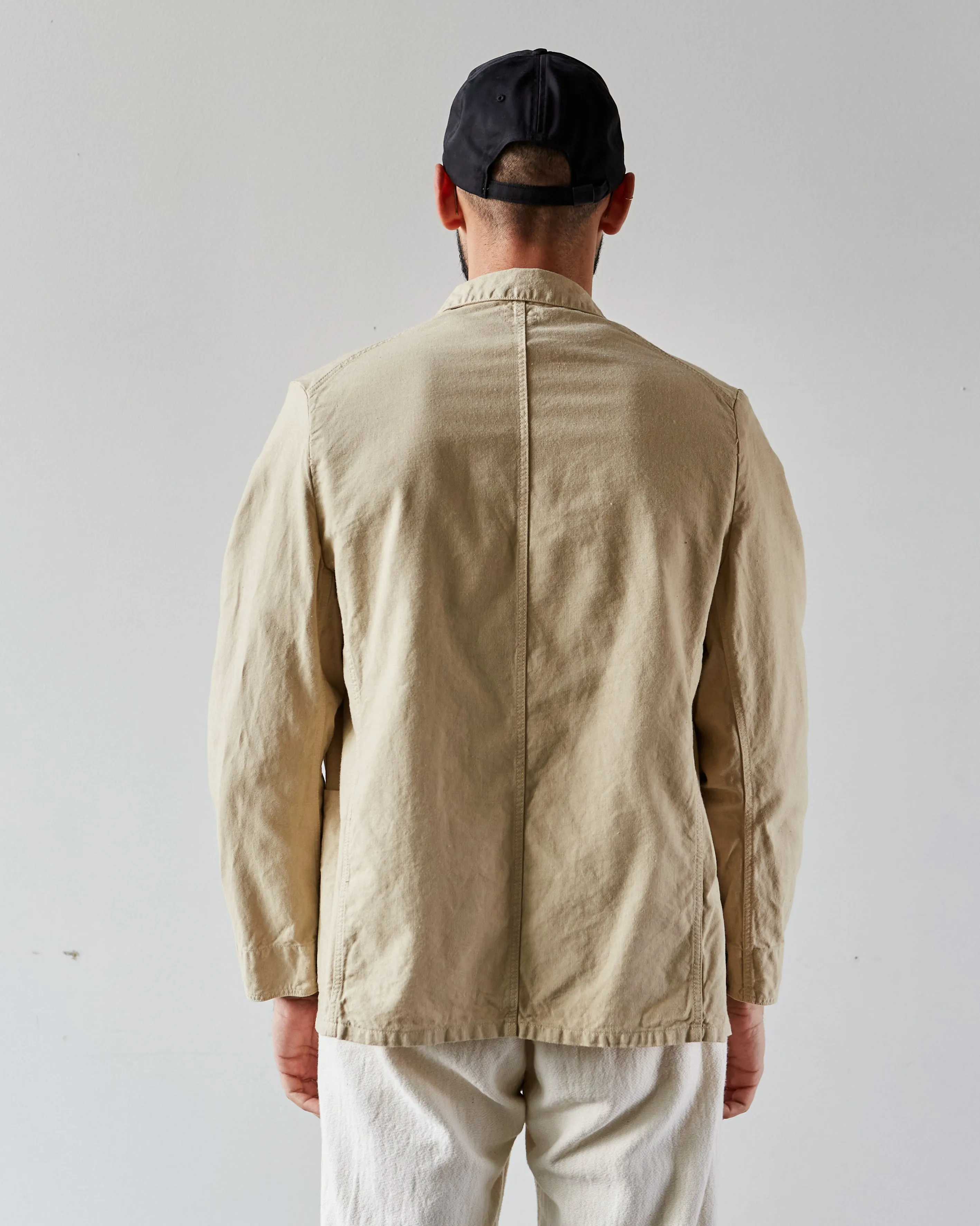 OrSlow Tailored Collar Work Jacket, Beige