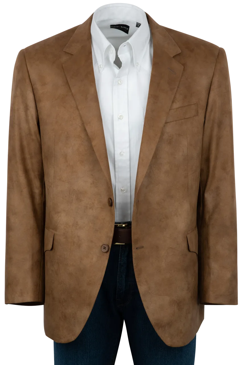 Pinto Ranch Tan Leather Micro Fiber Sport Coat