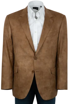 Pinto Ranch Tan Leather Micro Fiber Sport Coat