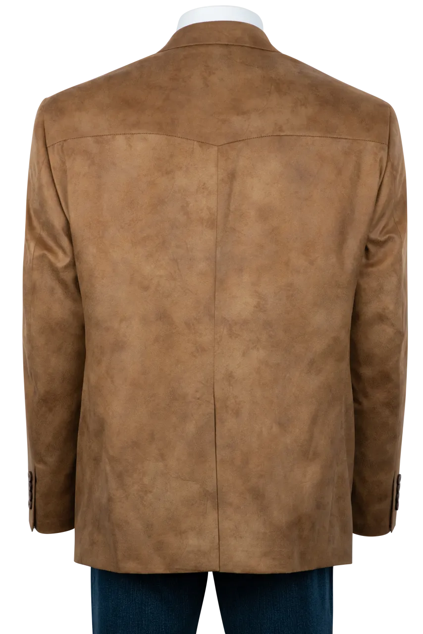 Pinto Ranch Tan Leather Micro Fiber Sport Coat