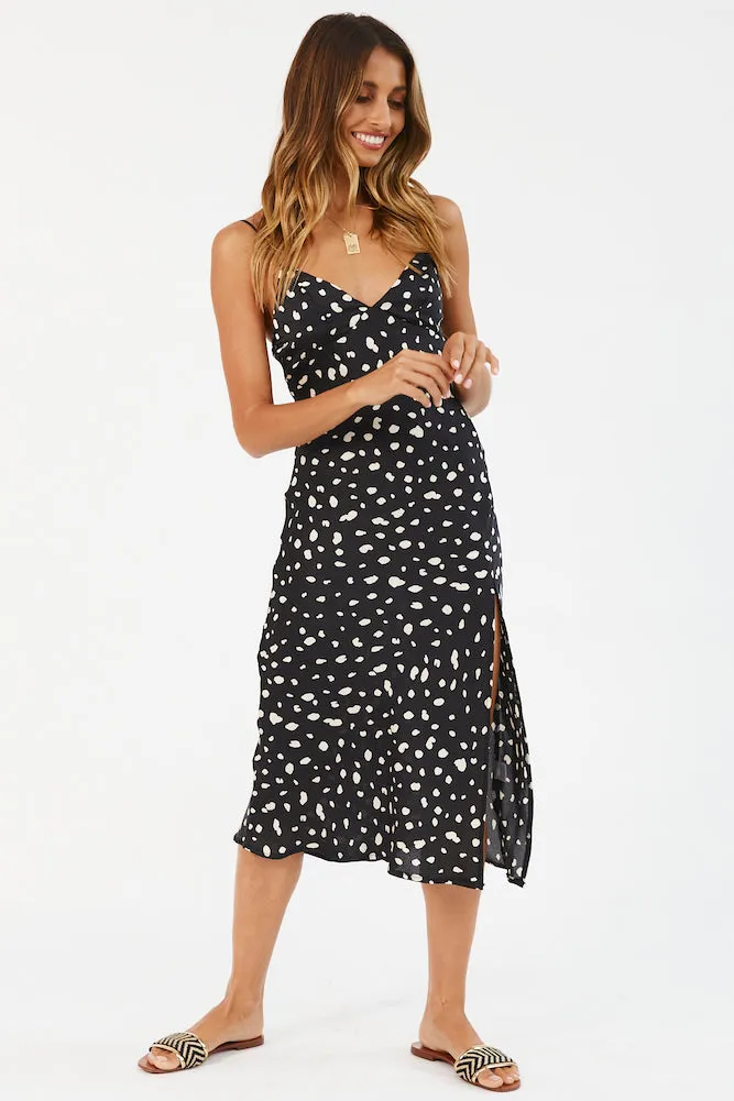 Rolling Straight Midi Dress