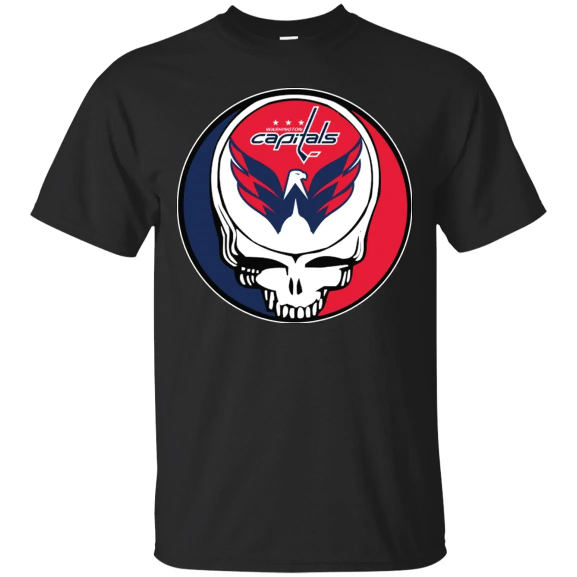 Washington Capitals Grateful Dead Steal Your Face Hockey Nhl Shirts