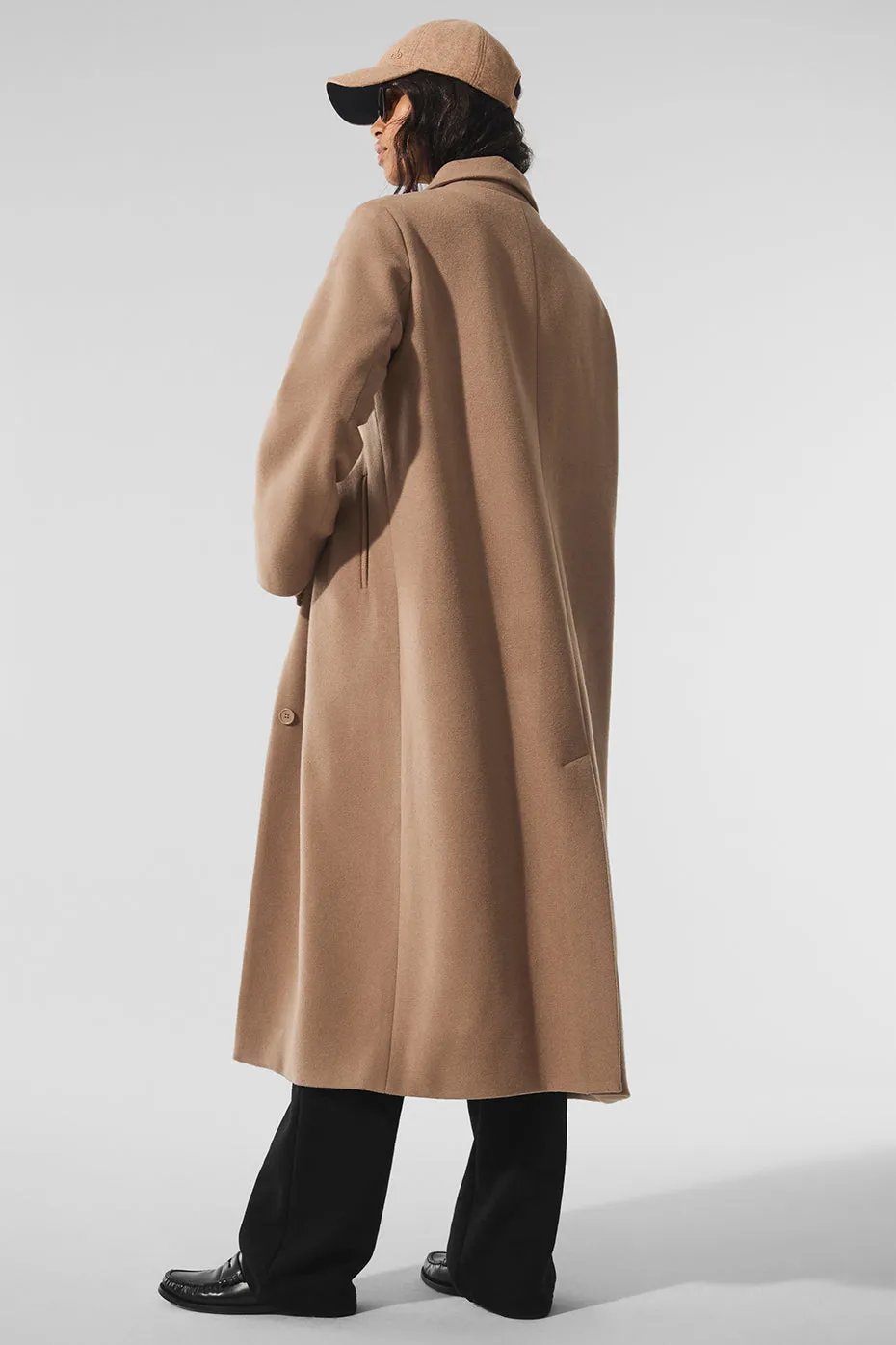 Wool Metro Long Coat - Toasted Almond