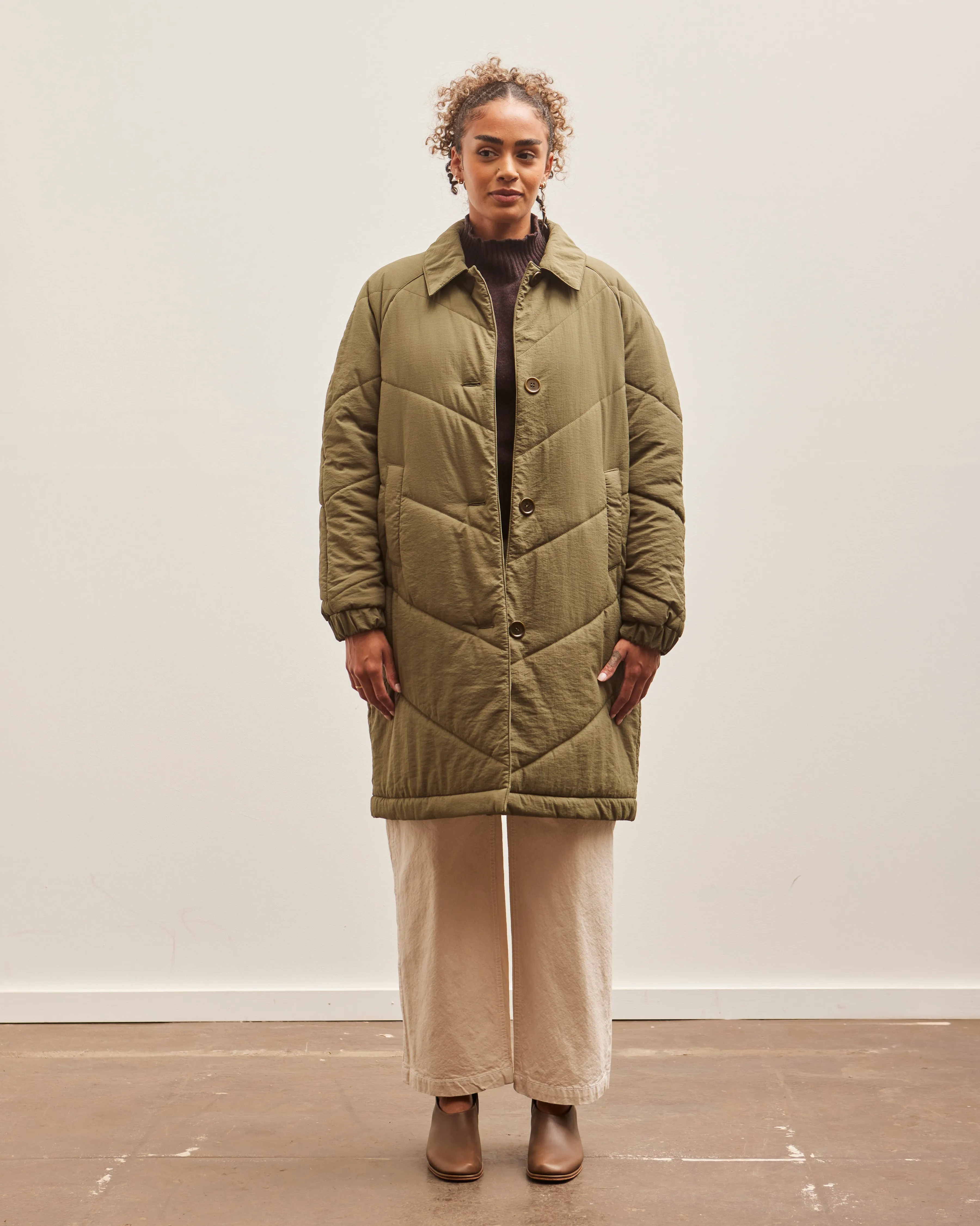 YMC Rock Wadded Coat, Olive