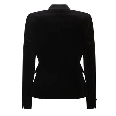 Zelota Tailored Velvet Jacket Black